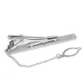 thumbnail image 4 of Pince à Cravate Simple en Métal Argenté pour Hommes, 4 of 6