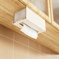 thumbnail image 2 of Tauxra Wood Flower Tissue Storage Shelf No Punching Wall Mounted For Kitchen Bathroom Small Space, 2 of 6