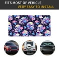 thumbnail image 5 of Easygdp cool flower Skull License Plate Car Front License Plate Car Decoration Car Accessories Front Tag Plate Standard Size, 5 of 8