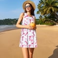 thumbnail image 3 of Xecao Hippocampe et Étoile de Mer pour Robes d'Été pour Femmes Robes Décontractées de Plage Robes Sans Manches T-Shirt Robe Évasée avec Poches, 3 of 7