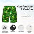 thumbnail image 3 of Fotbe leaves and glasses of bee Men’s Swim Trunks Quick Dry Swim Shorts Board Shorts with Mesh Lining-Medium, 3 of 6