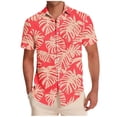 thumbnail image 2 of Purcolt Hawaiian Shirt for Men Summer Casual Short Sleeves Tropical Printed Button Down Shirts Comfortable Quick Dry Beach Shirts, 2 of 7