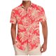 thumbnail image 1 of Mens Casual Manga Corta Botón Abajo Camisas Impresas Botón de Bolsillo Cuello Turndown Blusa Camisa para Verano Al Aire Libre Casual Diario, 1 of 6