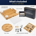 thumbnail image 2 of Varezza Extra Large Charcuterie Boards Gift Set - Marble Bamboo, 23 Accessories, Wedding Gifts, 2 of 7