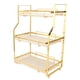 thumbnail image 5 of Estante Esquinero para Baño, Estante Organizador, Organizador Baño, Organizador de Especias, Montado en la Pared, Estable y Dorado para Dormitorio (3 Niveles), 5 of 9