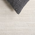 thumbnail image 6 of SAFAVIEH Mila Kimberly Striped Polyester Area Rug, Ivory/Light Gray, 9' x 12', 6 of 7