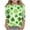 Green(12), variant on Pileajo St Patrick's Day Shirts for Kids Summer 3/4 Sleeve Round Neck Tees Boys Girls Shamrock Graphic Printed Tops