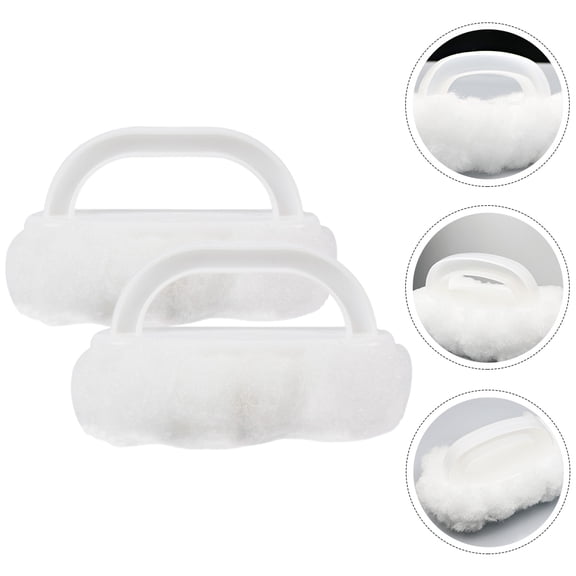 DRAFIDEEP Kitchen Cleaning Brush 2Pcs Bathtub Brush with Ergonomic Handle White PP