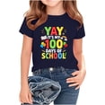 thumbnail image 2 of Kukoosong 100 Days for School Graphic T-Shirt Toddler Boys or Girls Crewneck Tee with Short Sleeves, Sizes 3-4T, 2 of 6