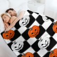 thumbnail image 6 of RKSupls Halloween Throw Blanket,Soft Warm Flannel Grimace Pumpkin Blanket Gift for Christmas Home Bed Sofa Couch Decor,40x50 in, 6 of 9