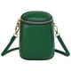 thumbnail image 1 of Monedero para teléfono celular Bolso diario ligero de cuero genuino para damas Verde, 1 of 9