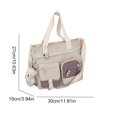 thumbnail image 2 of Multi-Pockets Crossbody Bag for Women, Adjustable Messenger Bag with Pendant for School Daily (D), 2 of 10