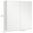 thumbnail image 3 of kleankin Medicine Cabinet with Shelf, Bathroom Mirror Cabinet, White, 3 of 9