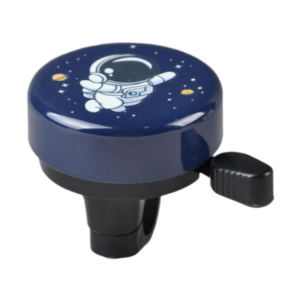 Timbre de bicicleta para niños, timbre de advertencia, portátil, fácil de instalar, accesorios para bicicletas para niños Azul oscuro