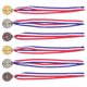 thumbnail image 4 of 6 medallas falsas de oro, plata, bronce y cintas para el cuello Medallas de aleación de zinc para niños y adultos, competiciones deportivas, cumpleaños y ceremonias de premiación, 4 of 7