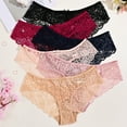 thumbnail image 2 of Sunm Boutique Lace Panties Seamless Underwear for Women Plus Size Cheeky Panties for Women Hipster 6 Pack, 2 of 7