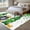 Green Gold, variant on Area Rug for Living Room, St. Patrick's Day Non-Slip Indoor Large Carpet for Bedroom/Dining Room, Spring Lucky Shamrocks Green Gnomes Plaid Washable Low-Profile Floor Mat Runner Rugs - 2.7 x 5 Ft