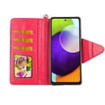 thumbnail image 2 of Case For Samsung Galaxy A52 4G 5G A52S Detachable Magnetic Wallet Pu Leather Cover Flap Closure Snap-on Book Style Cases Cash Pocket with Card Slots Holder Wrist Strap 2 in 1 Folio Butterfly Flower, 2 of 3