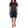 Juicy by Juicy Couture Womens Juniors Mini Polo Shirtdress Navy L
