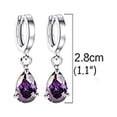 thumbnail image 3 of Fiudx Joyas Pendientes Colgantes Con forma De Lágrima De Moda 925, Pendientes Femeninos, 3 of 3