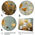 thumbnail image 3 of Designart "Yellow Grey Buttercups Golden Glow Collage" Floral Floater Framed Wall Art Living Room, 3 of 7