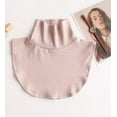 thumbnail image 1 of Automne Hiver Bavoir Tricoté Rayé Col Faux Col Sauvage Haute Protection Cravates en Gros, 1 of 2