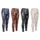 thumbnail image 4 of Pantalones de yoga para mujer Leggings de levantamiento de glúteos de cintura alta con estampado de piel de serpiente, 4 of 8