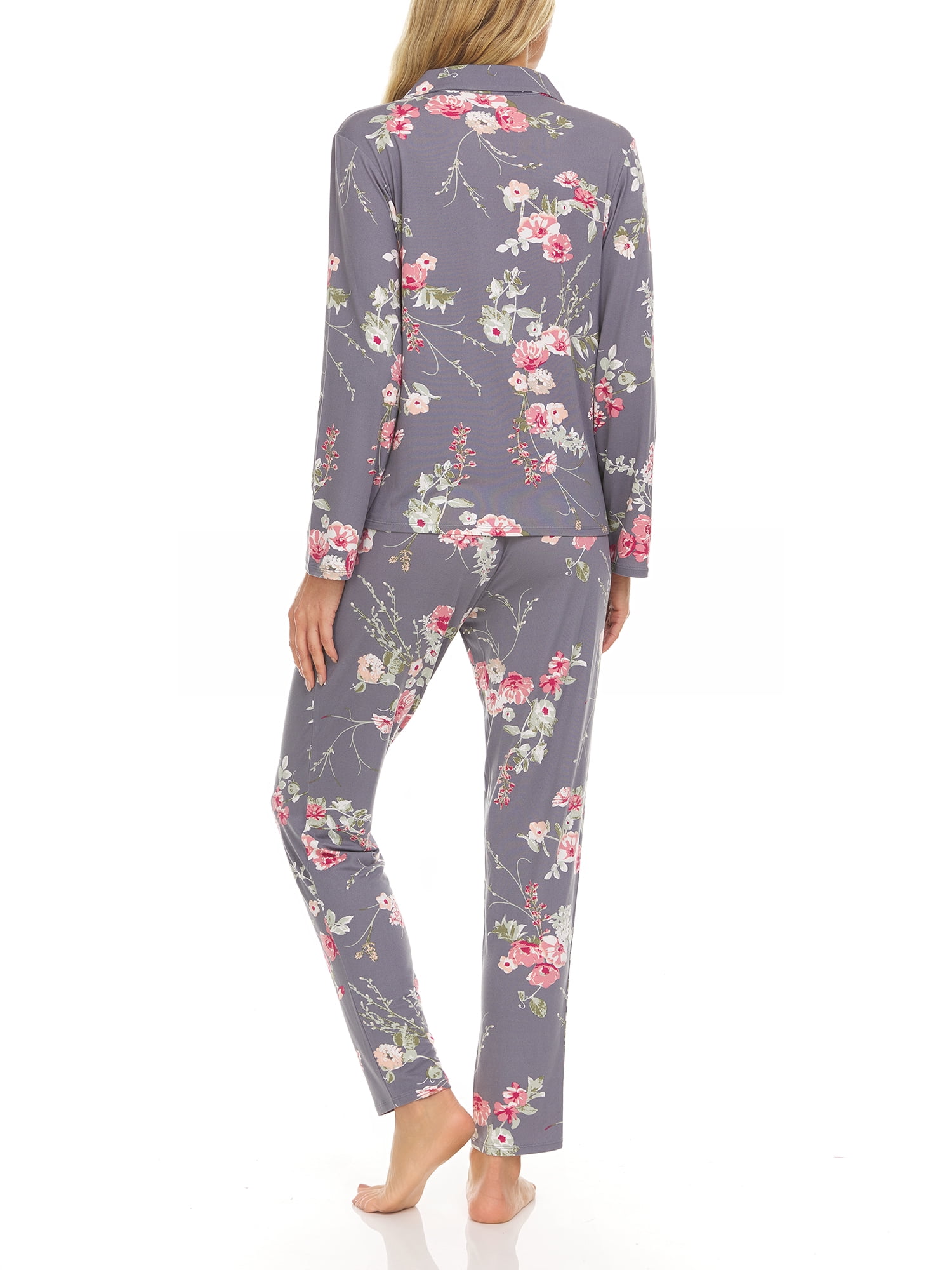 OCCIENTEC Pajama Set for Women Super Soft Long Sleeve Sleepwear Women’s Button Down Nightwear Loungewear PJ Set 