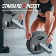 thumbnail image 5 of Signature Fitness 2-Grip Olympic Cast Iron Weight Plates, 2-Inch Hole, 2.5LB–45LB, Black with Silver Lettering, 5 of 7