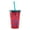Red, variant on SPRING PARK Water Bottle Flash Powder With Straws Drinking Straw Cup Drinkware