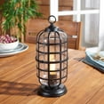 thumbnail image 3 of SAFAVIEH Rigel 13 in. Modern Black Steel Table Lamp with Clear Shade, 3 of 6