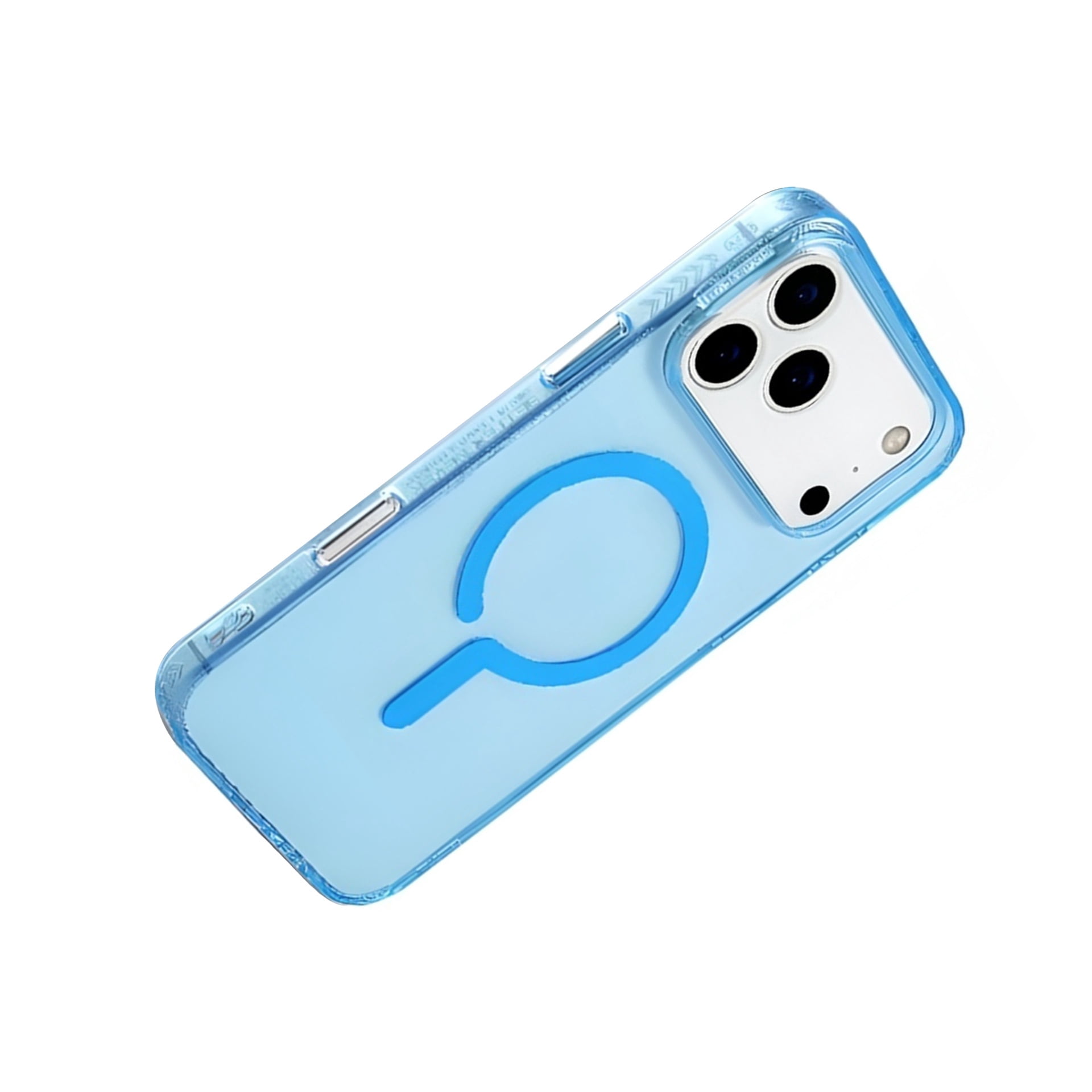 Vibrant Clear MagSafe Case for iPhone 17 Pro - Blue