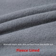 thumbnail image 5 of Men's Winter Fleece Lined Thermal Long Johns 100% Cotton Underwear Top Bottom 2 Pcs Set Gray, 5 of 5