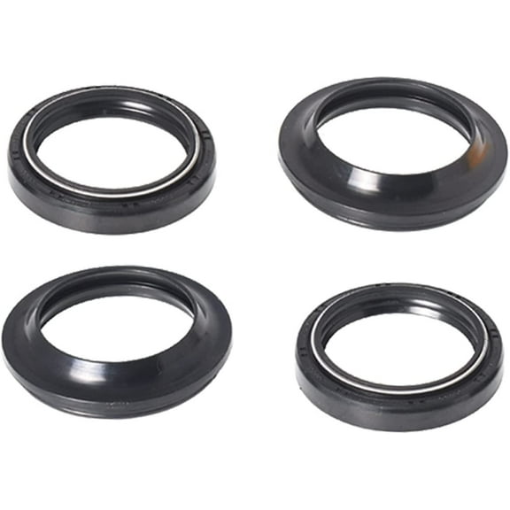 Motorcycle 2pcs Fork Oil Seal 2pcs Dust Seal Kit Fork Seal Kit Replacement for Yamaha Honda Kawasaki