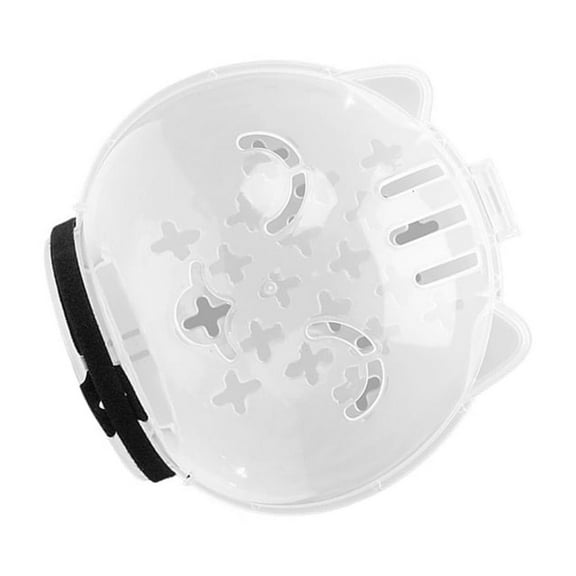 1. Adjustable Space Muzzle Breathable Anti-Lick Soft PP Head Cover for Grooming Bathing & Injury Prevention