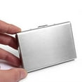 thumbnail image 2 of Aluminum Metal Slim Scan Credit Card Holder Blocking Case Gift Wallet New X7E4, 2 of 9