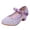 Purple, variant on Zanarzt Princess Shoes Toddler Dress Up Girl Princess Shoes Performance Shoes Mary Jane Shoes for Girls Silver,US 10.5