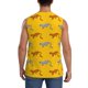 thumbnail image 4 of Balery Leopard Print Camisetas sin mangas para hombre, absorbe la humedad y protege contra el mal olor.-Large, 4 of 7