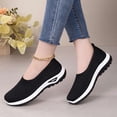 thumbnail image 4 of KEVCHE Woven Orthopedic Shoes, Womens Breathable Mesh Up Stretch Platform Sneakers with Arch Support, Slip On Light Air Cushion Walking Shoes for Diabetic Comfort and Gym Use, 4 of 8