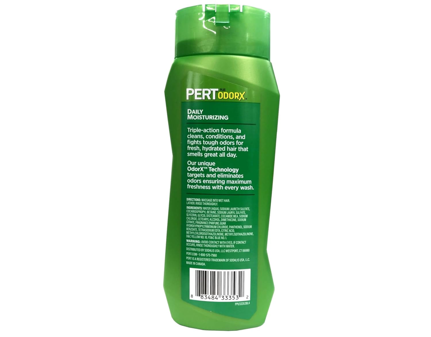 Pert 2-in-1 OdorX Clean Shampoo and Conditioner for All Hair Types, 13.5 fl oz