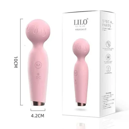 LILO Spark of Love Personal Massager Wand, Rechargeable, Pink