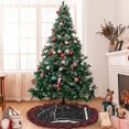 thumbnail image 6 of Pofeuu Star Gazing Cat Illustration Print Christmas Tree Skirt Tree Skirt Ornaments Soft Plush Christmas Tree Mat for Decorations Holiday Party Indoor Outdoor-30", 6 of 6