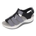 thumbnail image 2 of Zapatillas de verano para mujer, zapatos informales para mujer, sandalias con cuña de plataforma ligera Wmkox8yii  nm7358, 2 of 7