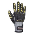 thumbnail image 2 of Portwest A722 Anti Impact Cut Resistant Safety Work Gloves Grey/Black, Small, 2 of 5