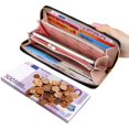 thumbnail image 3 of Women'S Wallet With Rfid Protection- Large Wallet, Long Wallet, Wallet, Women'S Wallet, Wallet Gift- Black, 3 of 5