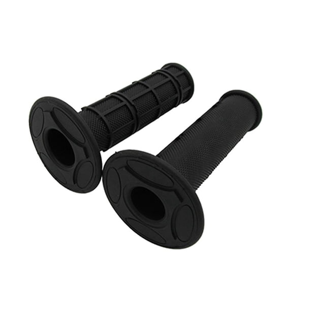 Black 110CM Empuñaduras de mano para manillar, giros rápidos, juego de cables de agarre del acelerador para motocicletas