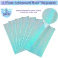 thumbnail image 4 of LAICAIW 6 Pack Iridescent Blue Plastic Tablecloth, Shiny Blue Disposable Laser Rectangle Table Covers, Blue Holographic Foil Tablecloth Party Decorations for Birthday Bridal Wedding Christmas, 40 x, 4 of 7
