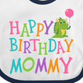 thumbnail image 4 of Inktastic Happy Birthday Mommy Party Boys or Girls Baby Bib, 4 of 4