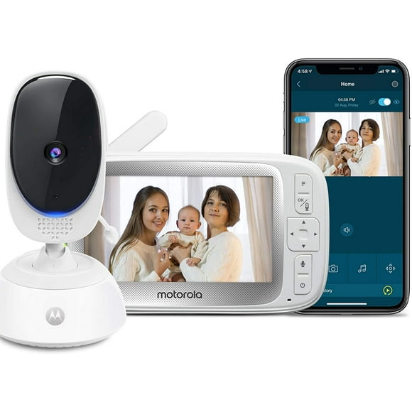 Motorola Connect40 Wireless Security Camera - Family Video Intercom Communication System - Infant, Elderly, Pet Monitor - App, WiFi, Voice Assistant-Enabled with Digital Pan, Zoom, Tilt, Night Vision