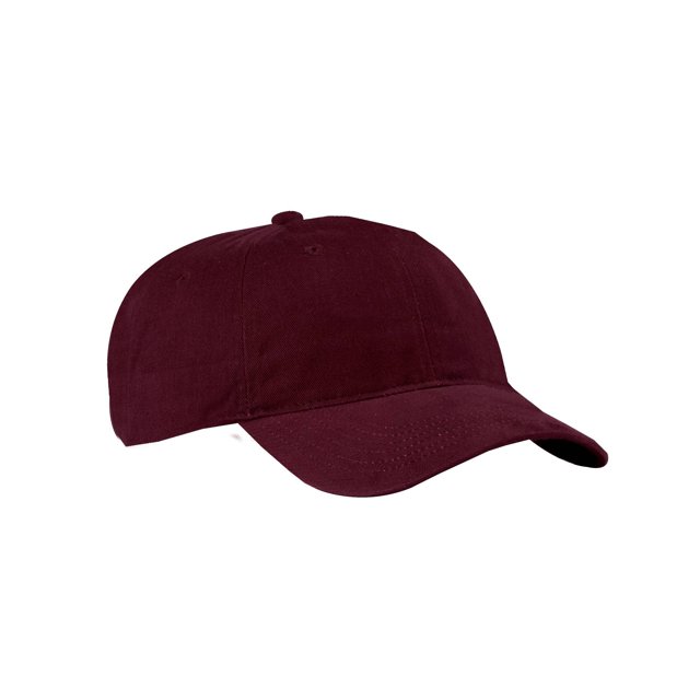 Top Headwear Brushed Twill Low Profile Cap - Maroon